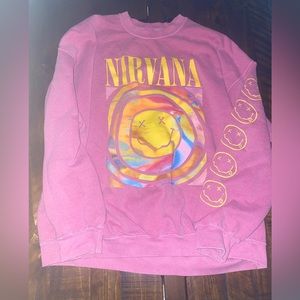pink nirvana sweatshirt s/m